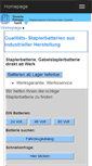 Mobile Screenshot of gabelstaplerbatterie.com